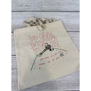 Unbranded Harry Styles Cream "As It Was" Tote Bag